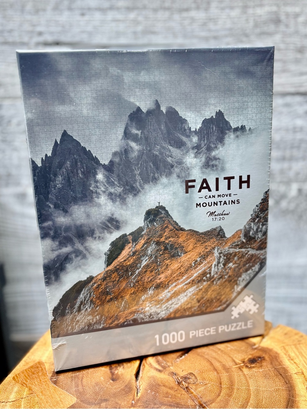 Christian Art Gifts | NWOT "Faith Can Move Mountains" 1000pc Jigsaw Puzzle